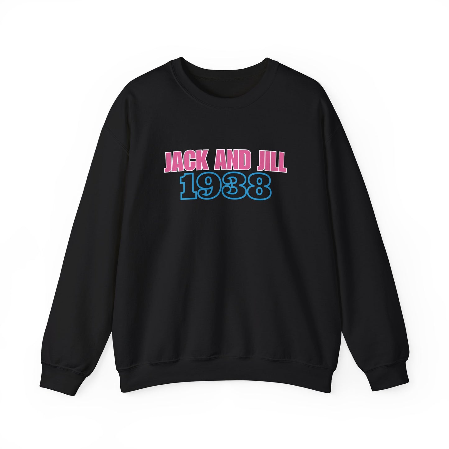 Jack and Jill 1938 Crewneck - Pink & Blue