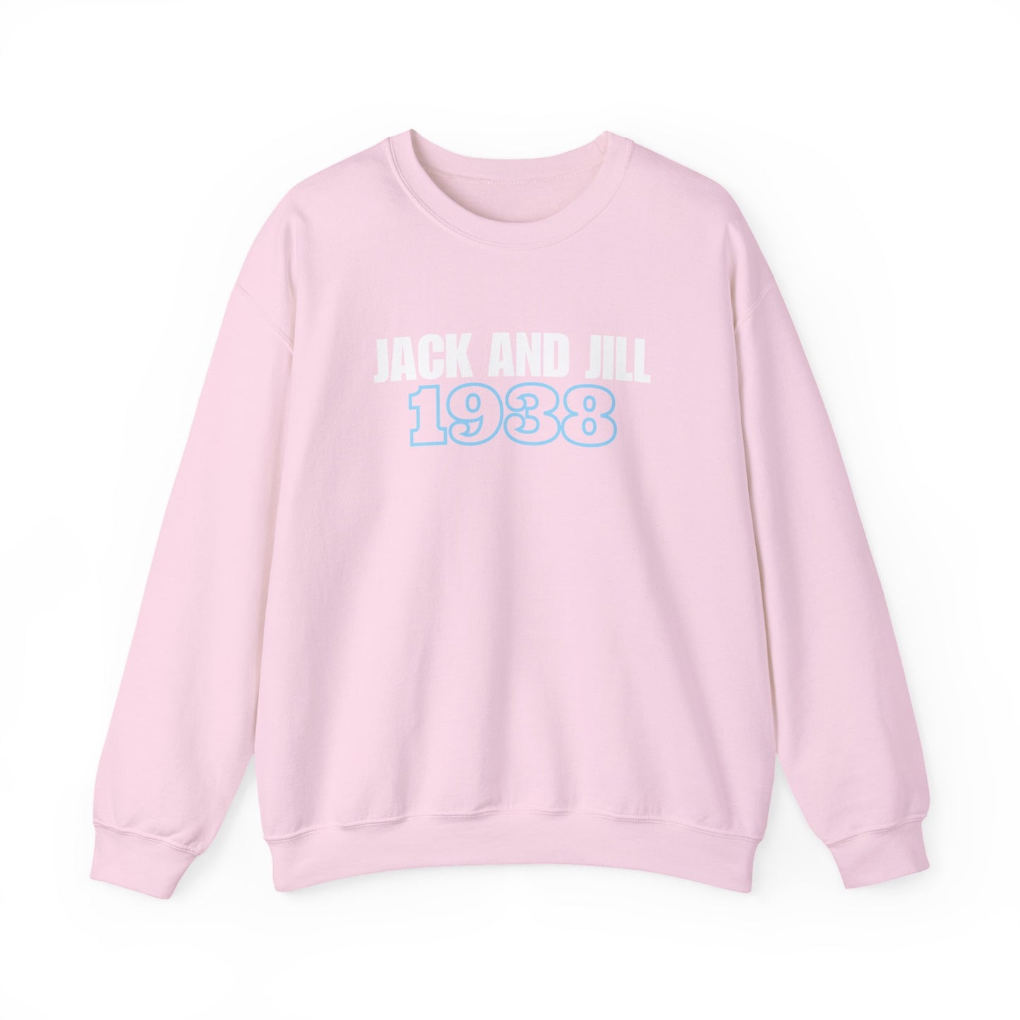 Jack and Jill 1938 Crewneck - White & Blue