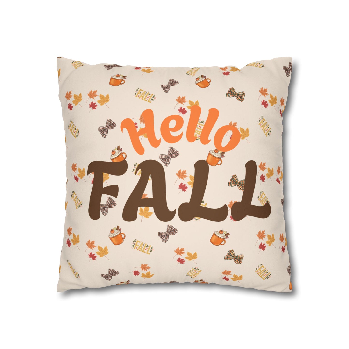 Spiced Faux Suede Pillow – Cozy Fall Decorative Accent
