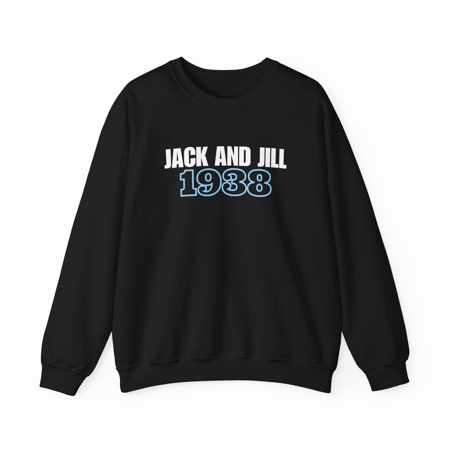 Jack and Jill 1938 Crewneck - White & Blue