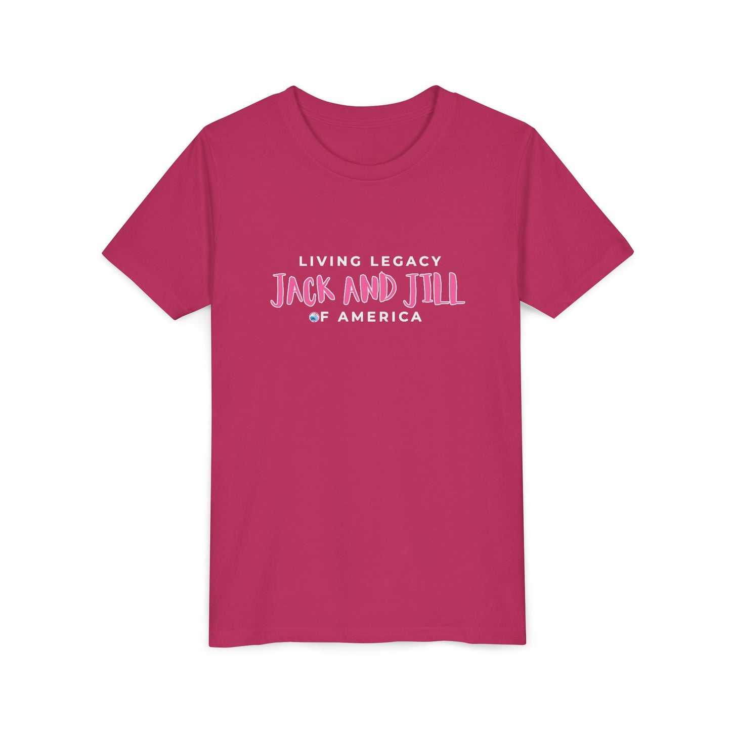 Jack and Jill Living Legacy - YOUTH T-Shirt Pink Design