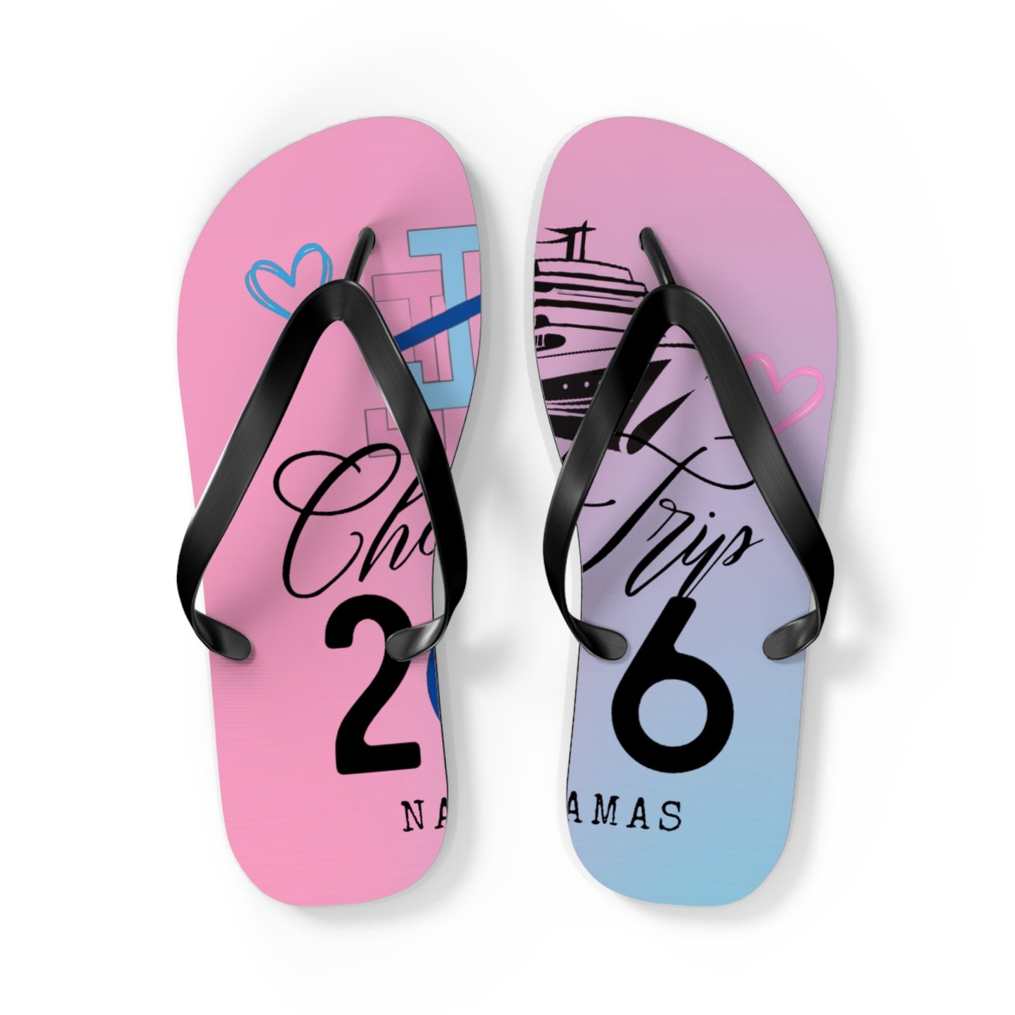 Miami Chapter - Beach Sandals Pink and Blue