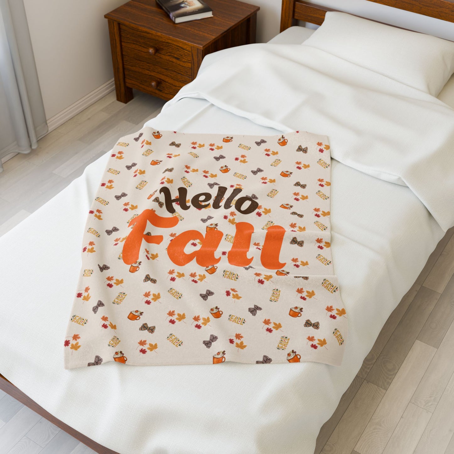 Spiced Velveteen Plush Blanket – Cozy Fall Throw for Home & Gifting