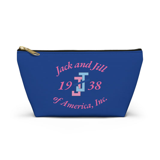 Jack and Jill Accessory Pouch - Pink Letters
