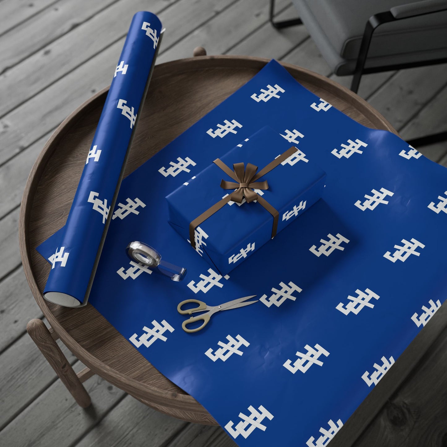 Jack and Jill Wrapping Paper -  Awesome Blue