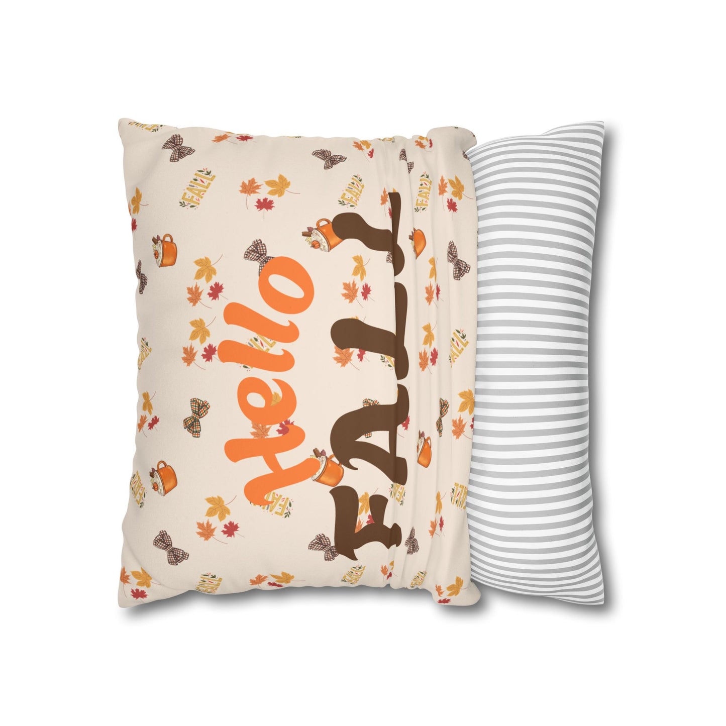 Spiced Faux Suede Pillow – Cozy Fall Decorative Accent