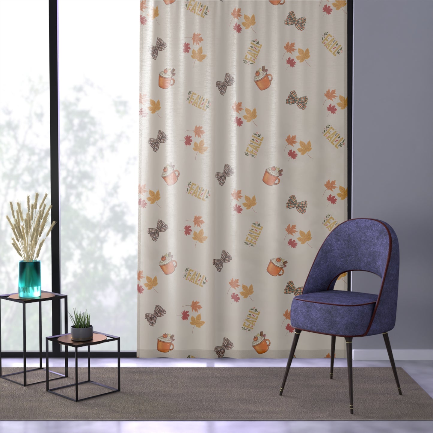Spiced Window Curtains – Cozy Fall Seasonal Home Décor