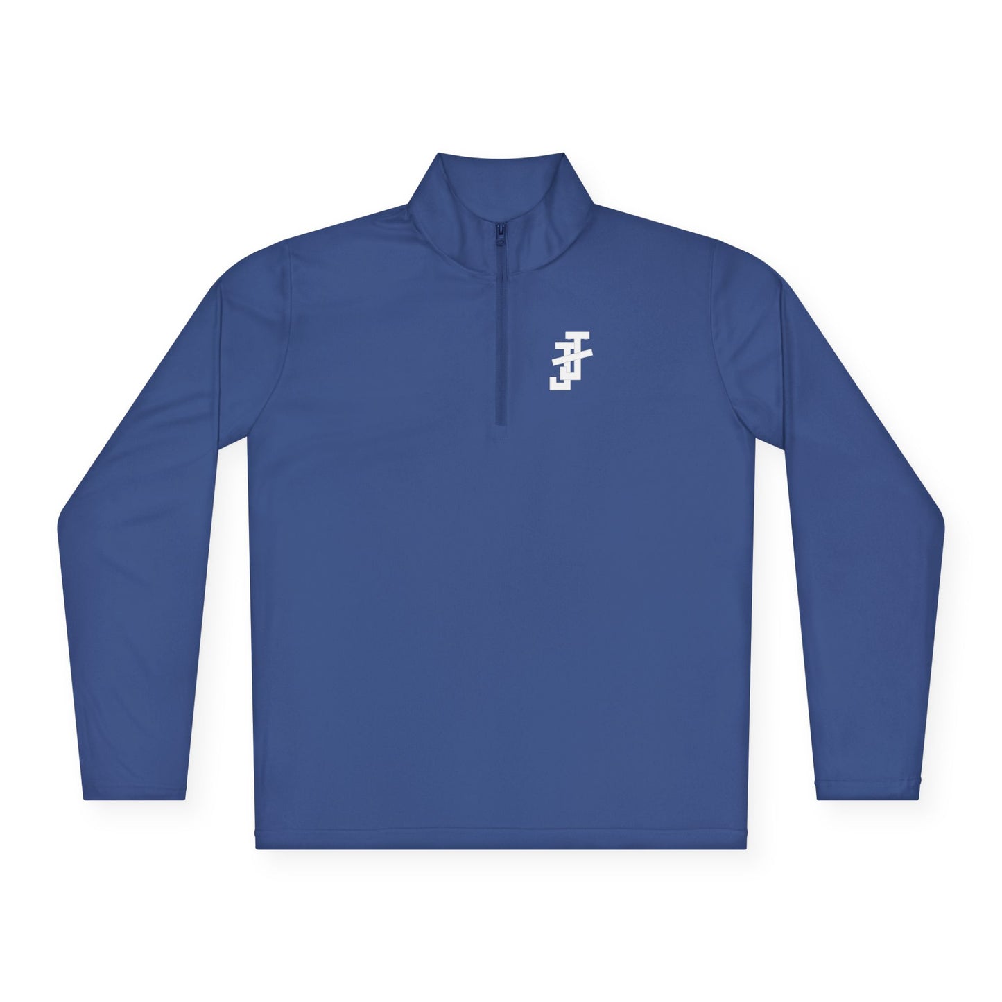 Jack and Jill Collar Unisex 1/4-Zip - White JJ - EMBROIDERED