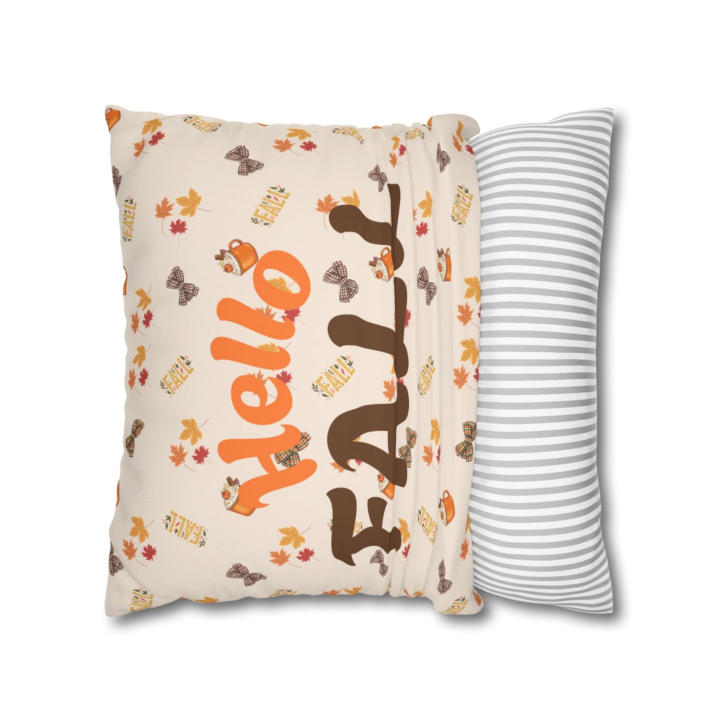 Spiced Faux Suede Pillow – Cozy Fall Decorative Accent