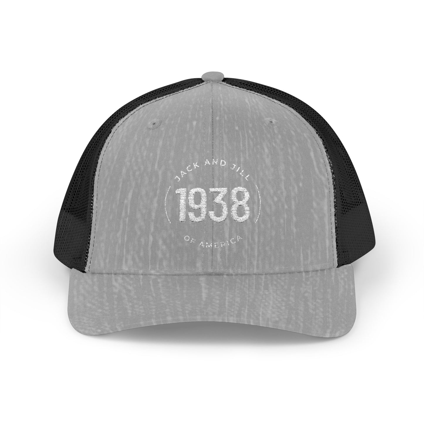 1938 Vintage Trucker Cap — Retro 'Jack and Jill of America' Snapback