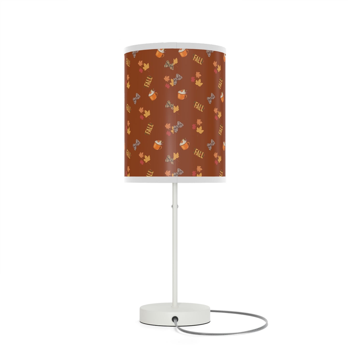 Spiced Latte Lamp on Stand – Cozy Fall Accent Light for Home Décor