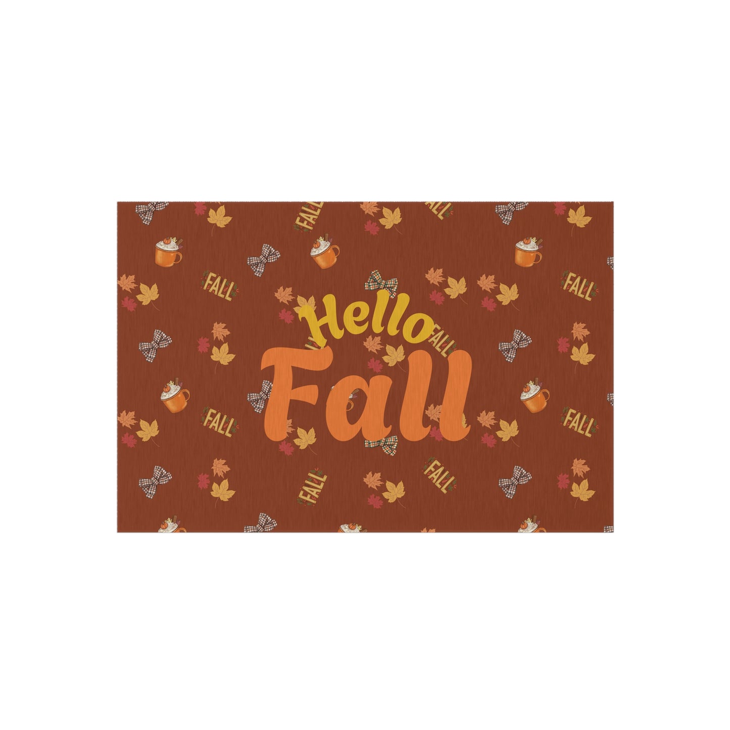 Spiced Latte Outdoor Rug – Vibrant Polyester Chenille Patio & Deck Décor
