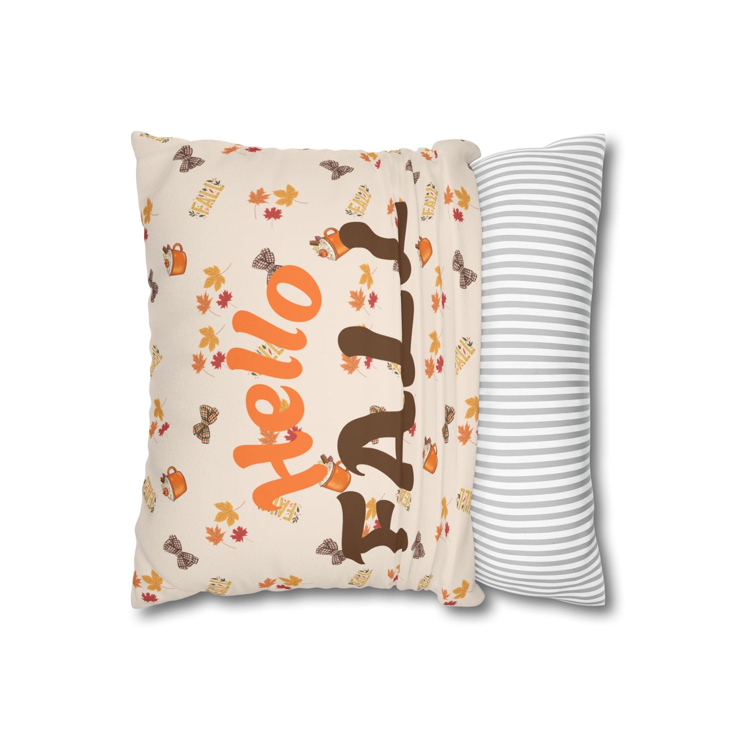 Spiced Faux Suede Pillow – Cozy Fall Decorative Accent