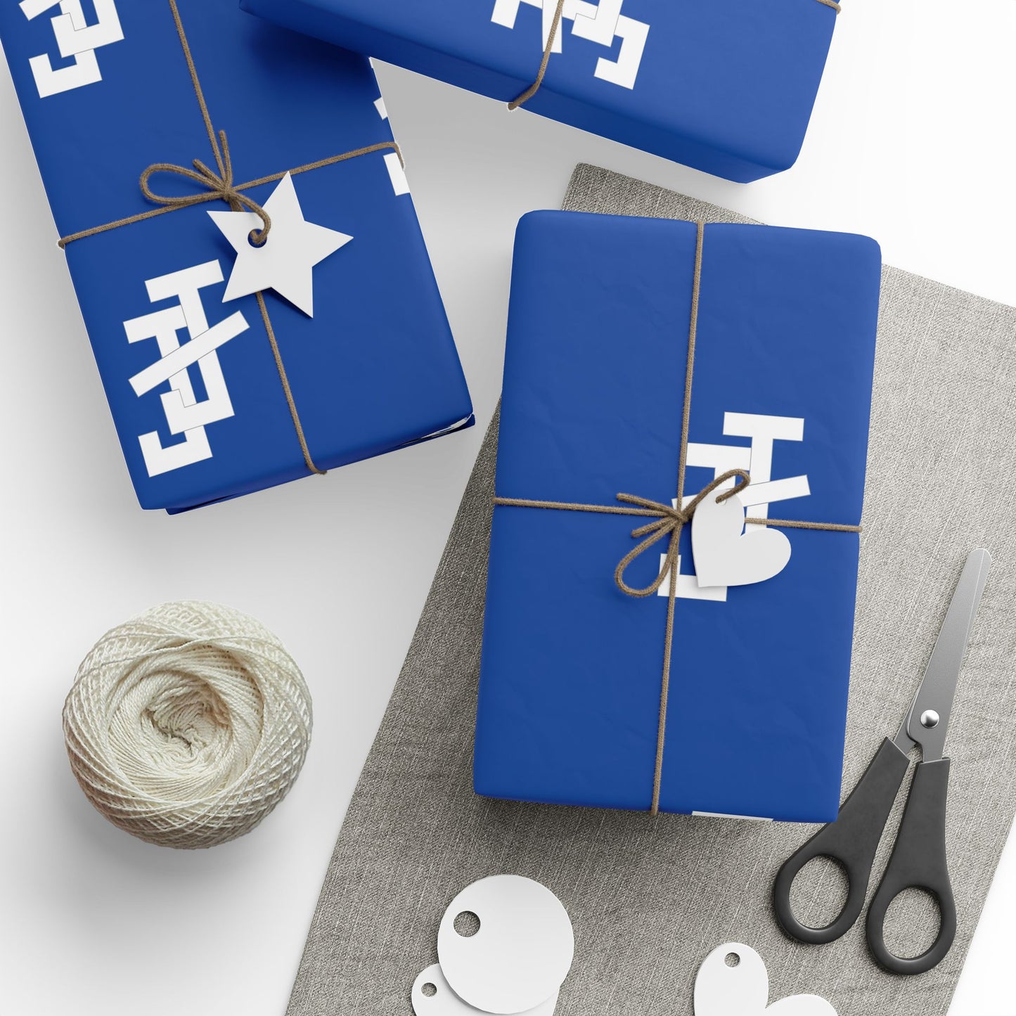 Jack and Jill Wrapping Paper -  Awesome Blue