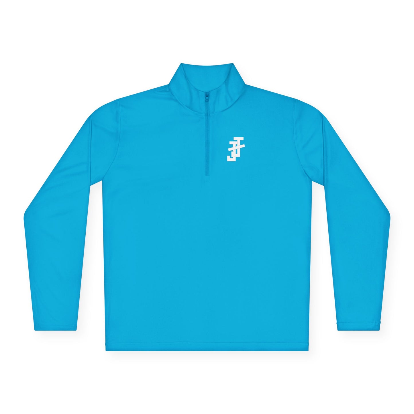 Jack and Jill Collar Unisex 1/4-Zip - White JJ - EMBROIDERED