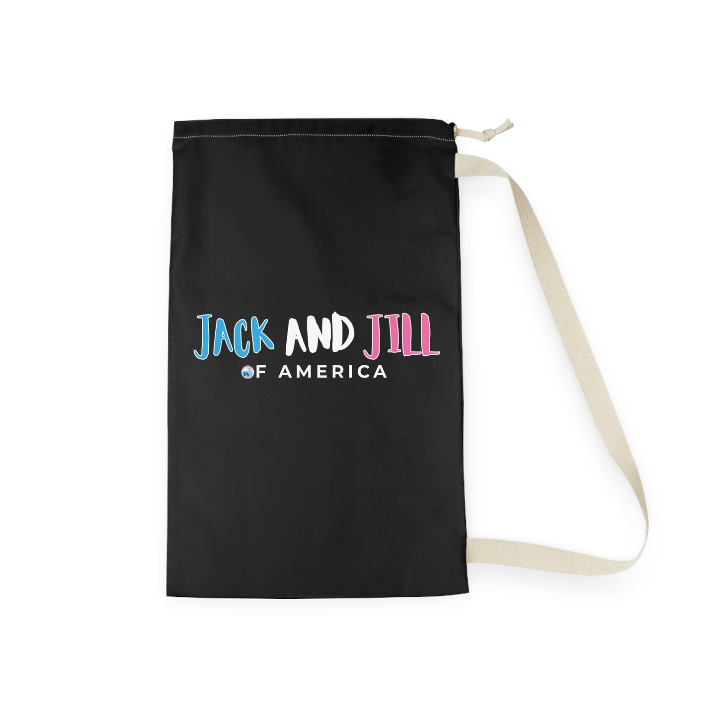 Jack and Jill of America Laundry Bag — Drawstring College Dorm & Travel Dirty Clothes Sack
