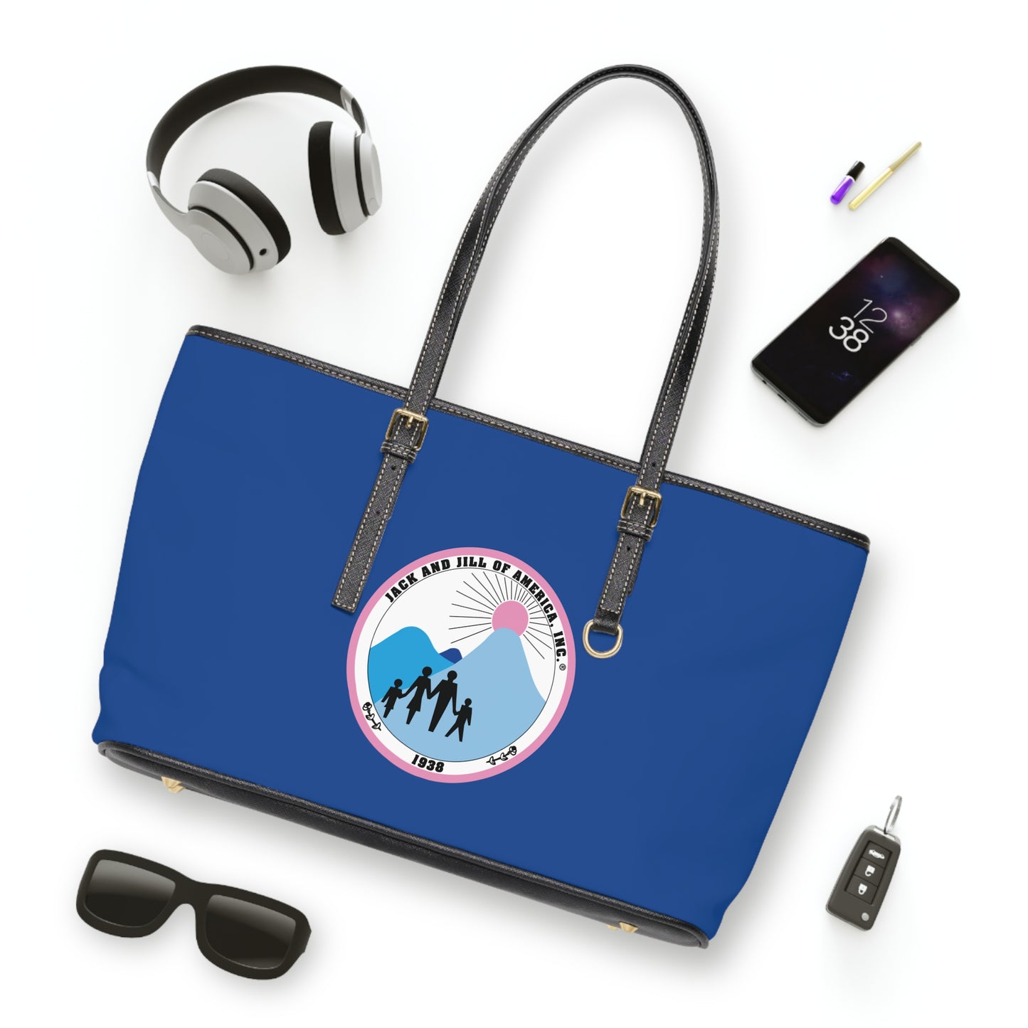 Jack and Jill Crest PU Leather Shoulder Bag -