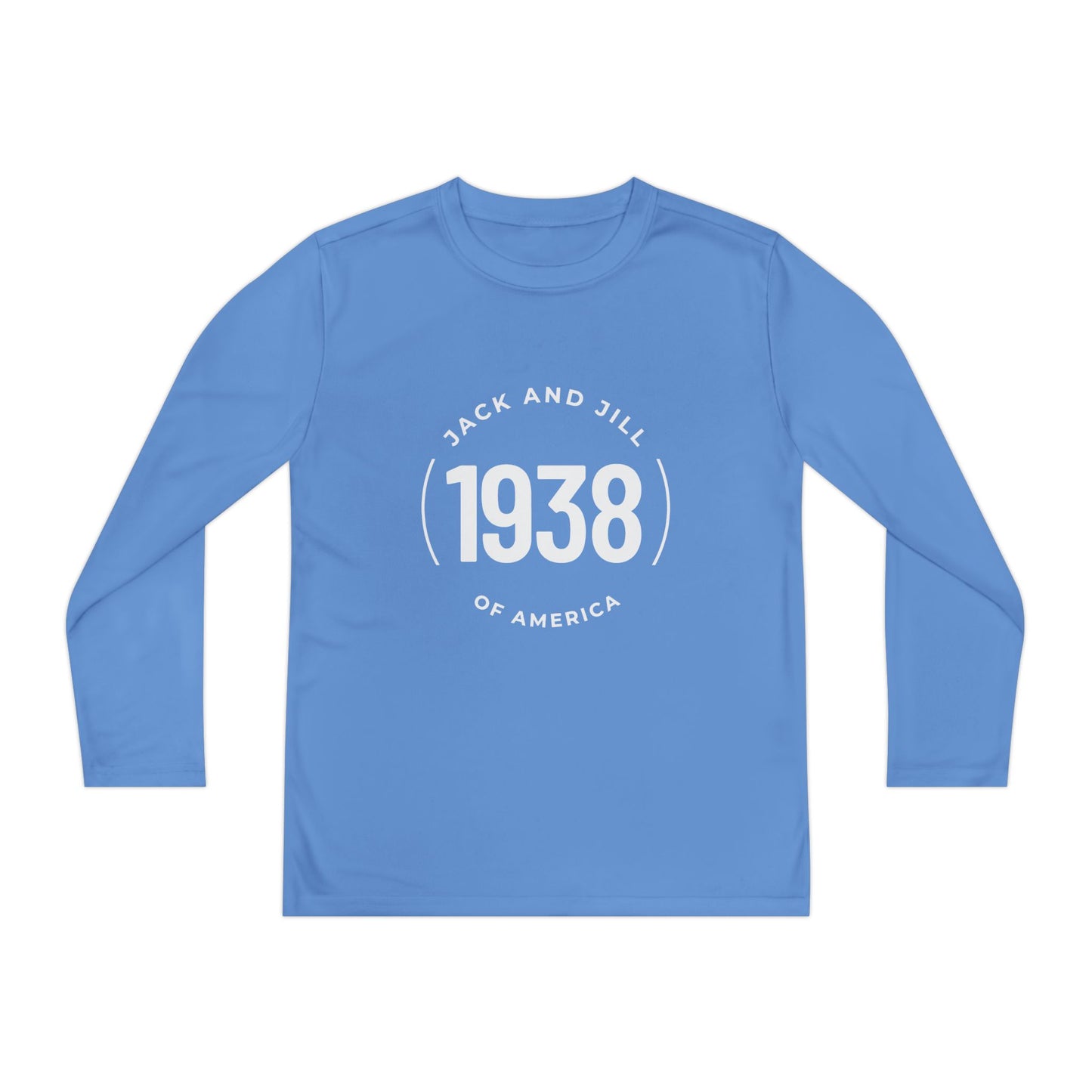 Jack and Jill YOUTH Long Sleeve Tee - 1938 Circle White