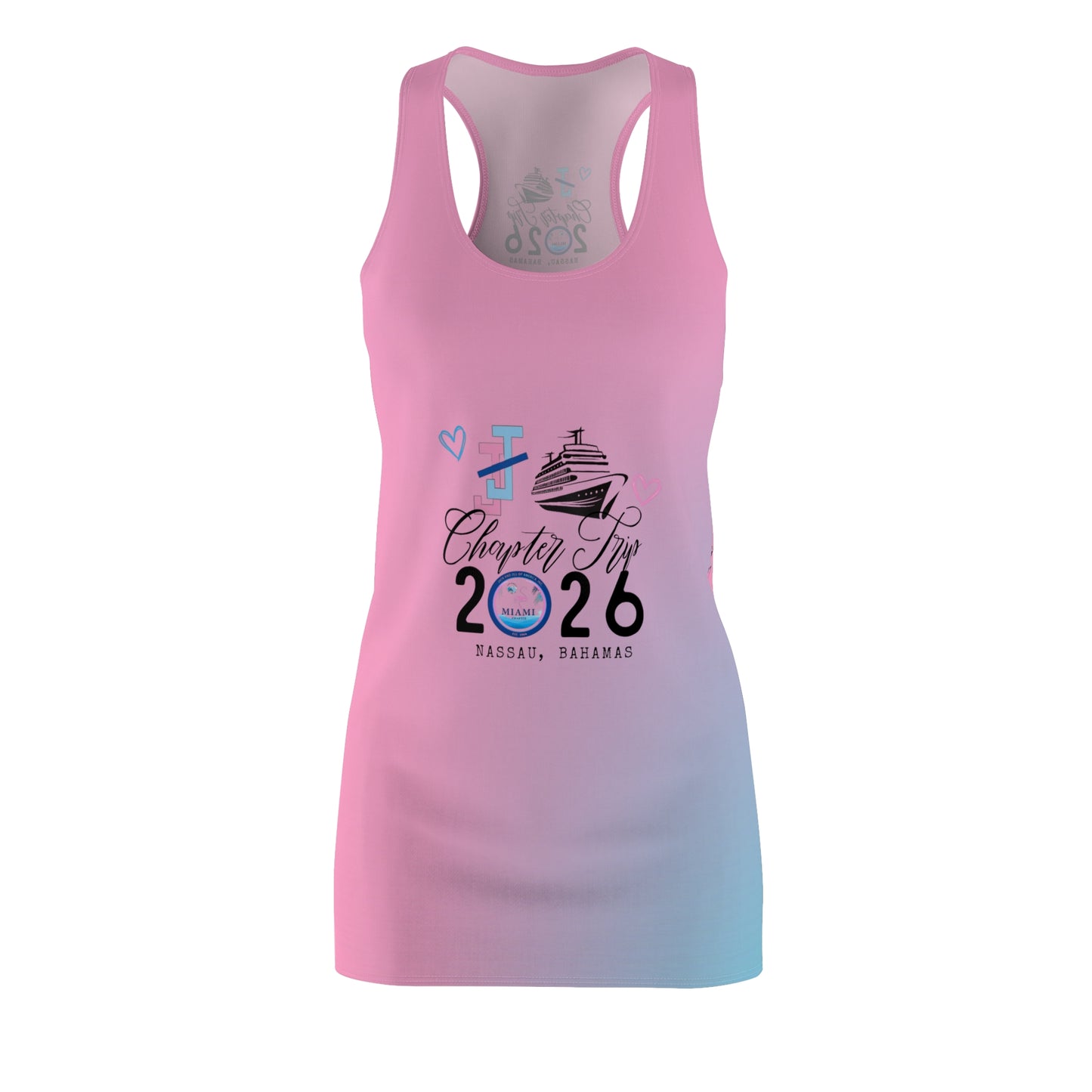 Cruise 2026 Chapter Trip Racerback Dress - Bahamas Vacation Tank Dress