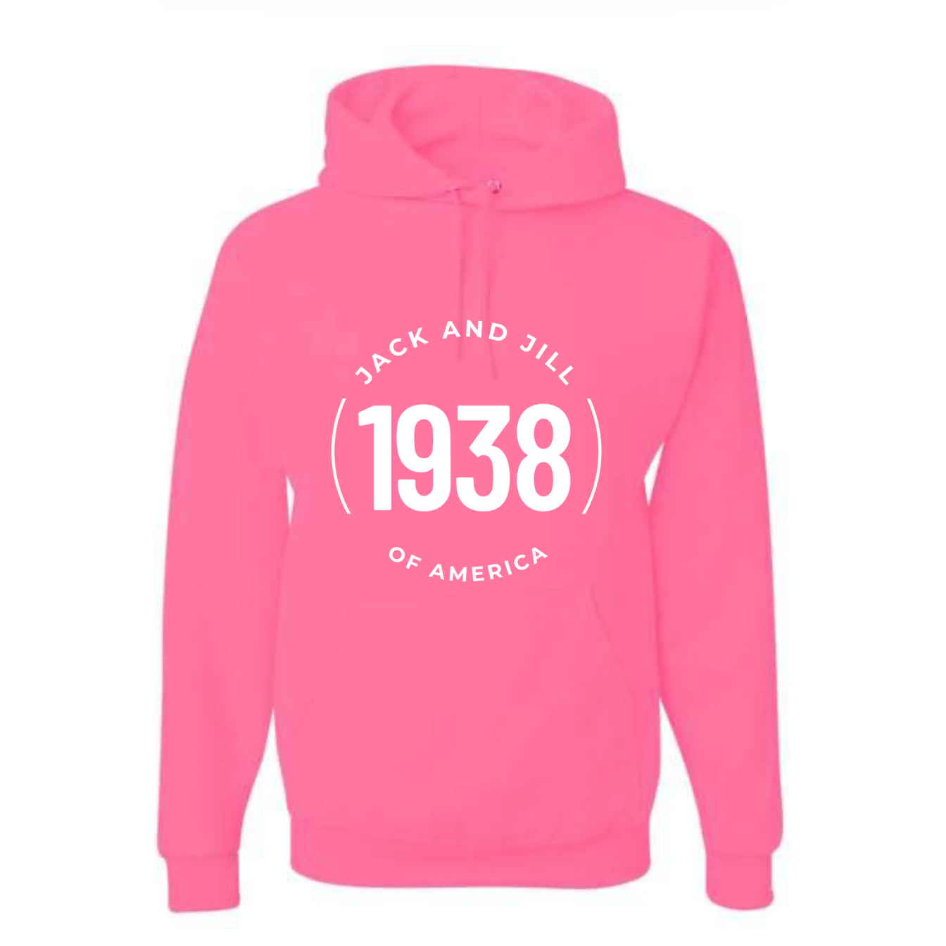 Jack and Jill Unisex Hoodie - White JJ Circle