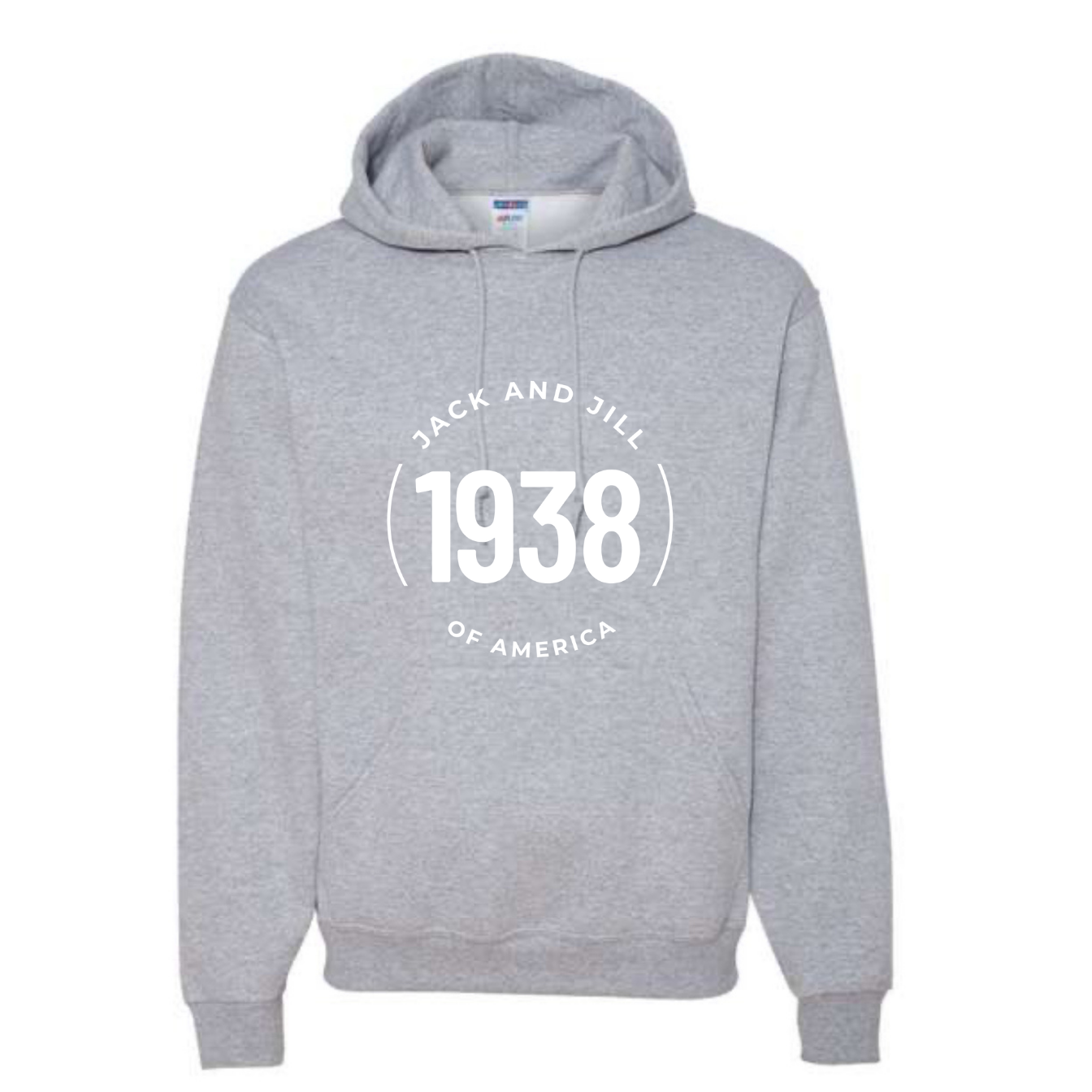 Jack and Jill Unisex Hoodie - White JJ Circle