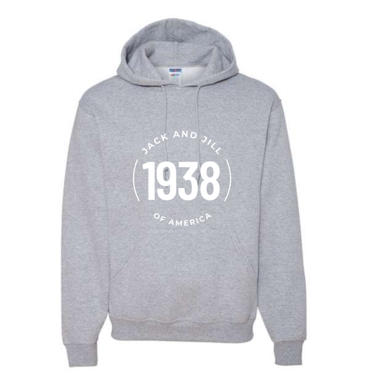 Jack and Jill Unisex Hoodie - White JJ Circle