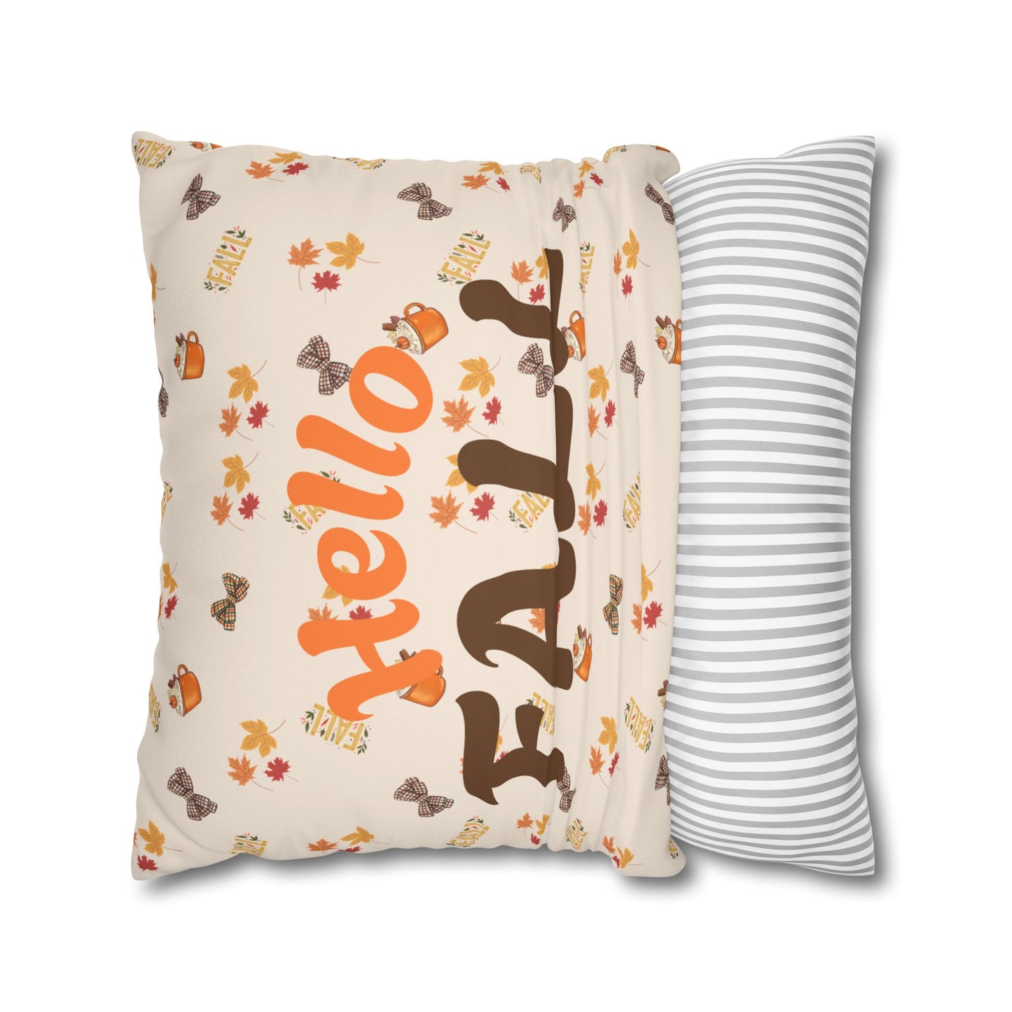 Spiced Faux Suede Pillow – Cozy Fall Decorative Accent