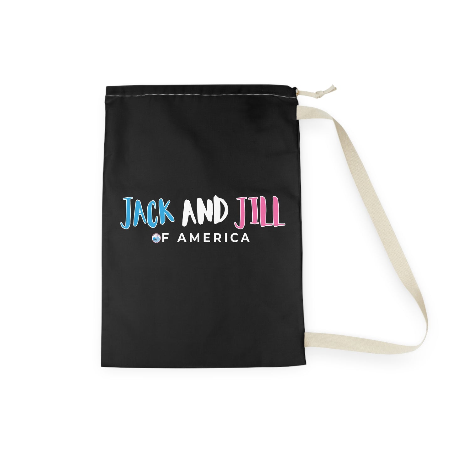Jack and Jill of America Laundry Bag — Drawstring College Dorm & Travel Dirty Clothes Sack