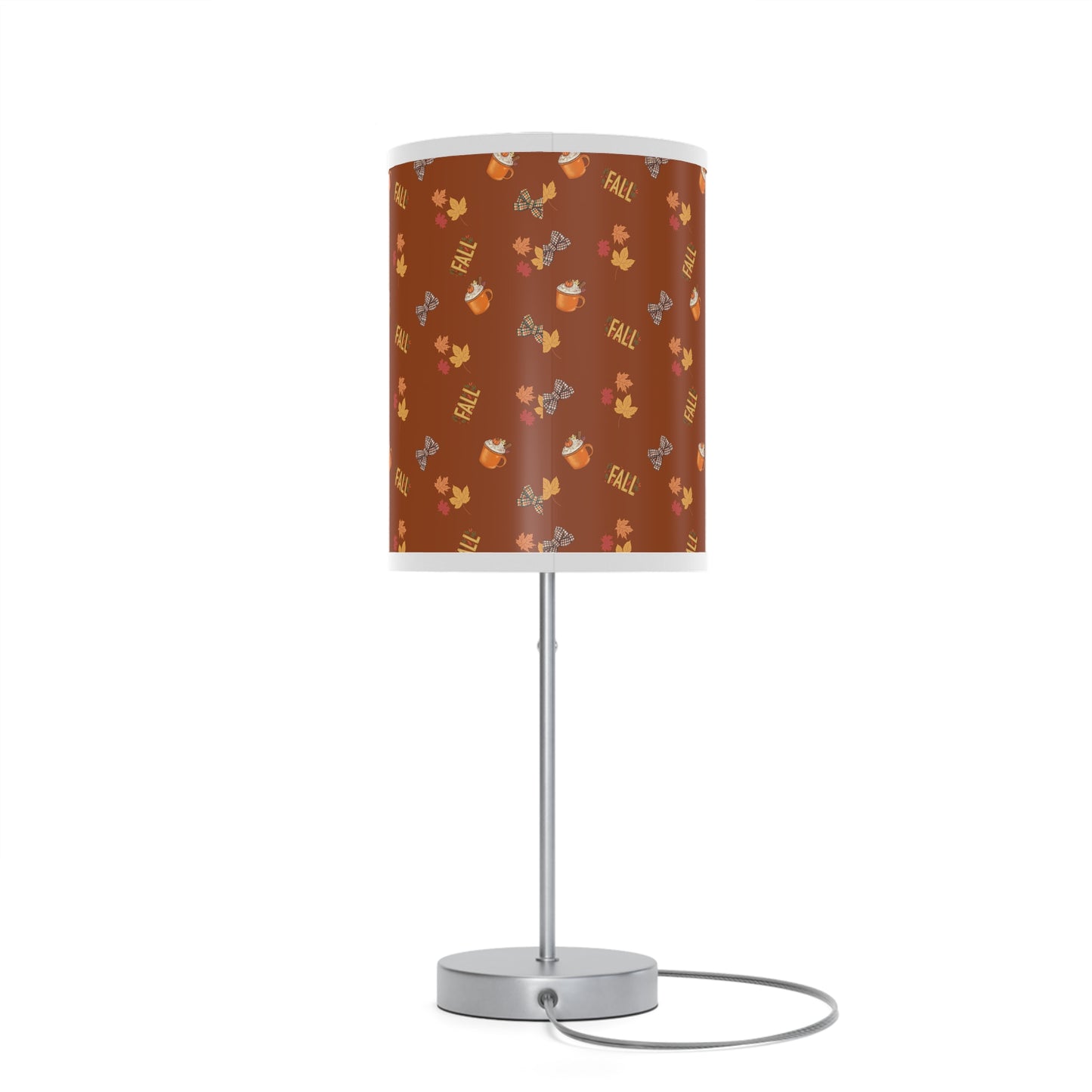 Spiced Latte Lamp on Stand – Cozy Fall Accent Light for Home Décor