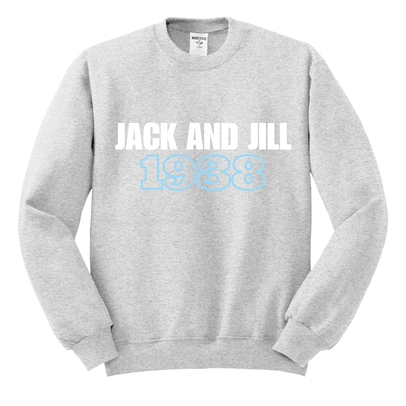 Jack and Jill 1938 Crewneck - White & Blue
