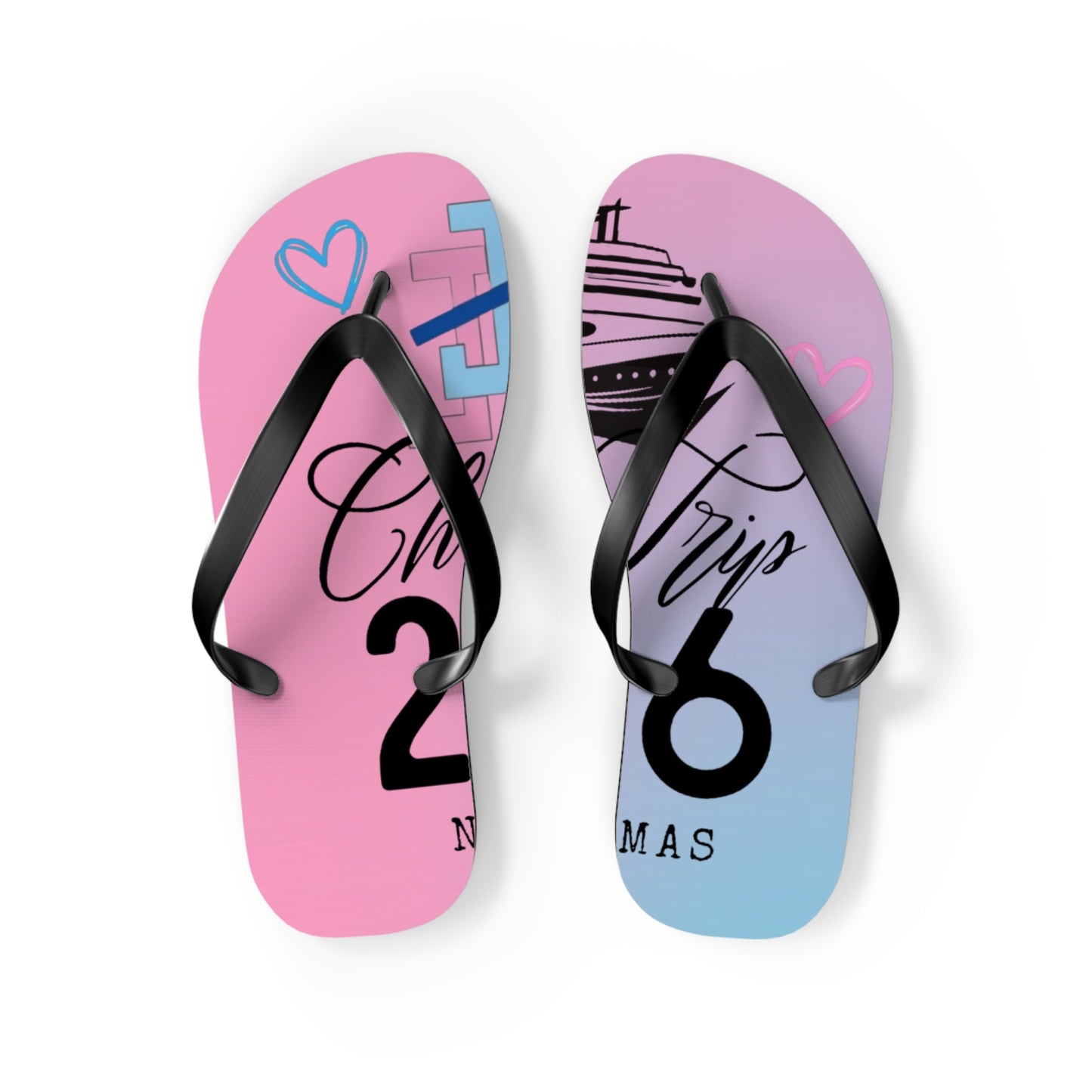 Miami Chapter - Beach Sandals Pink and Blue