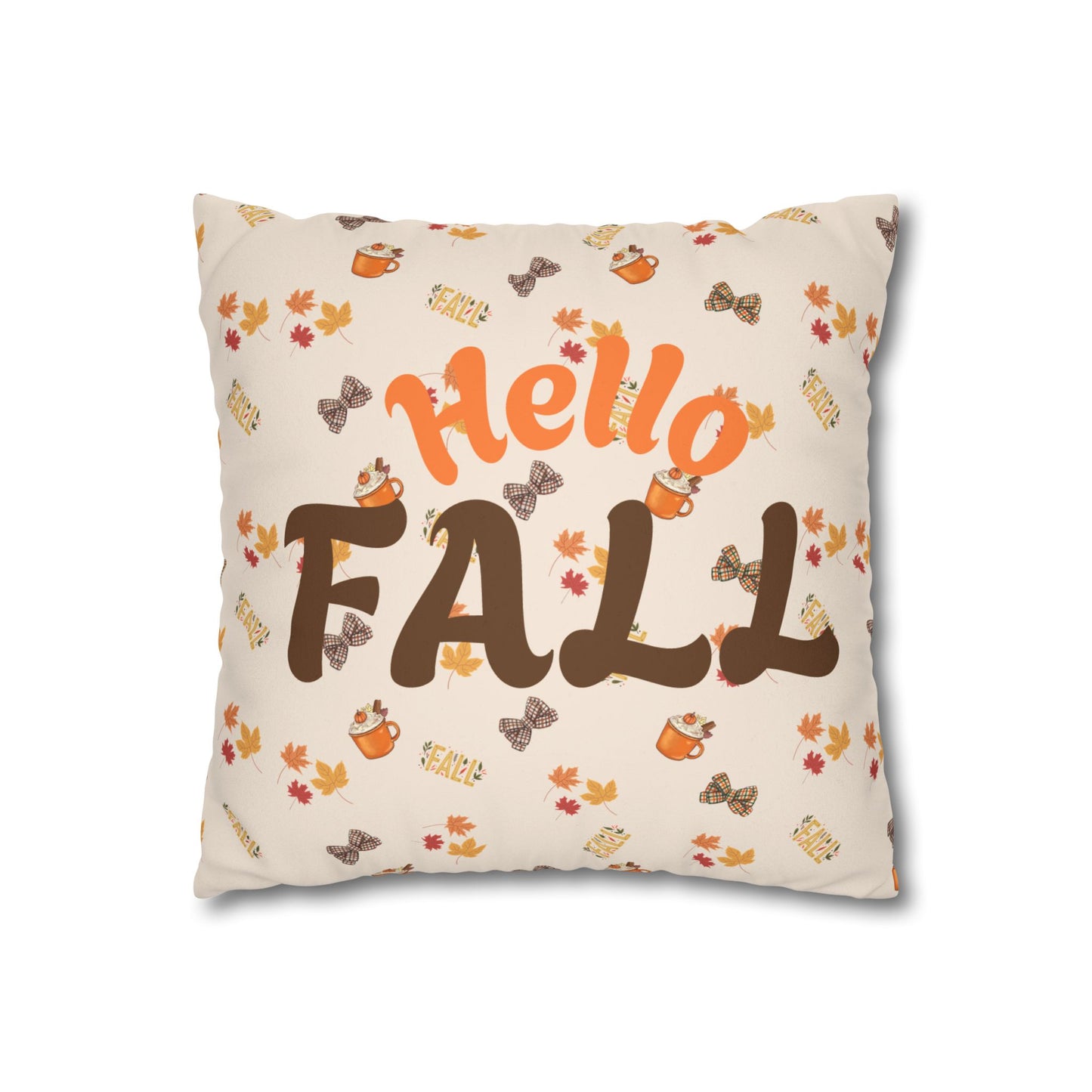 Spiced Faux Suede Pillow – Cozy Fall Decorative Accent