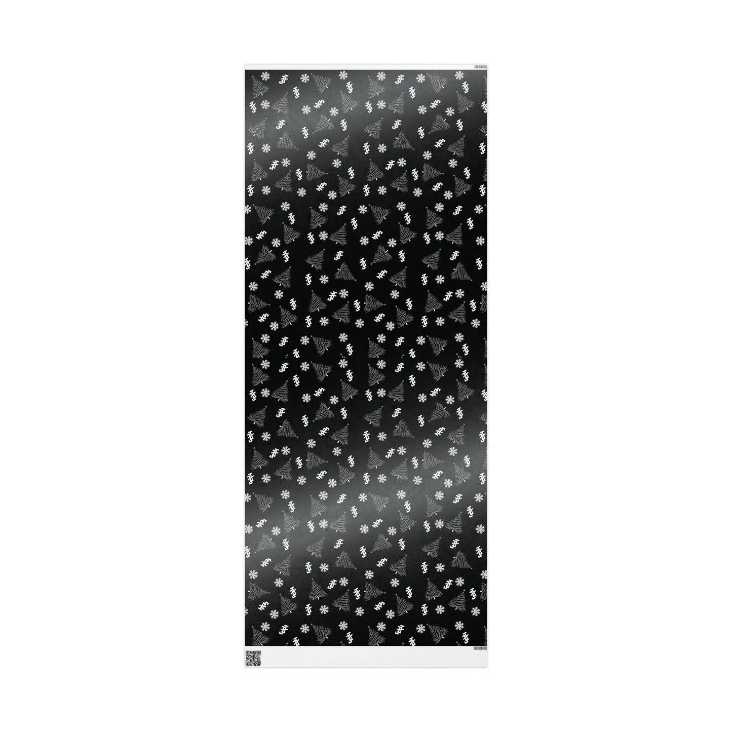 Jack and Jill Holiday Wrapping Paper - Black