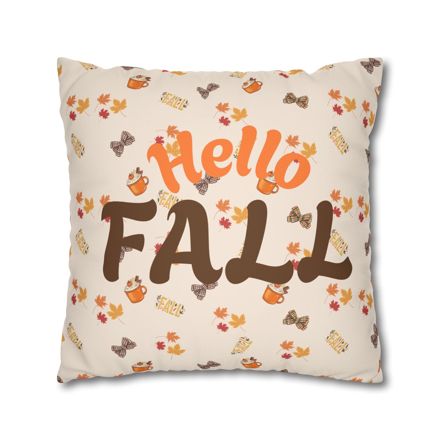 Spiced Faux Suede Pillow – Cozy Fall Decorative Accent