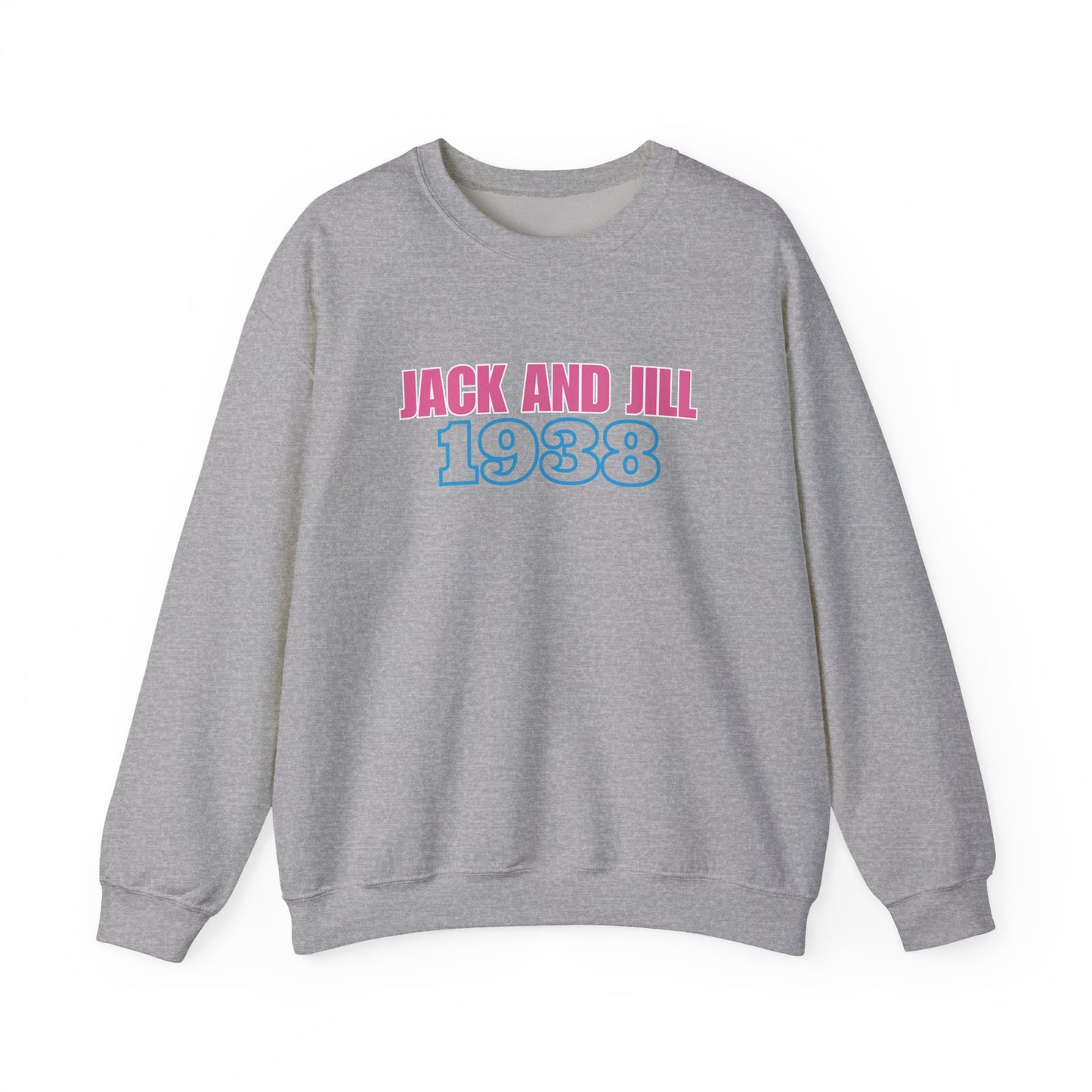 Jack and Jill 1938 Crewneck - Pink & Blue