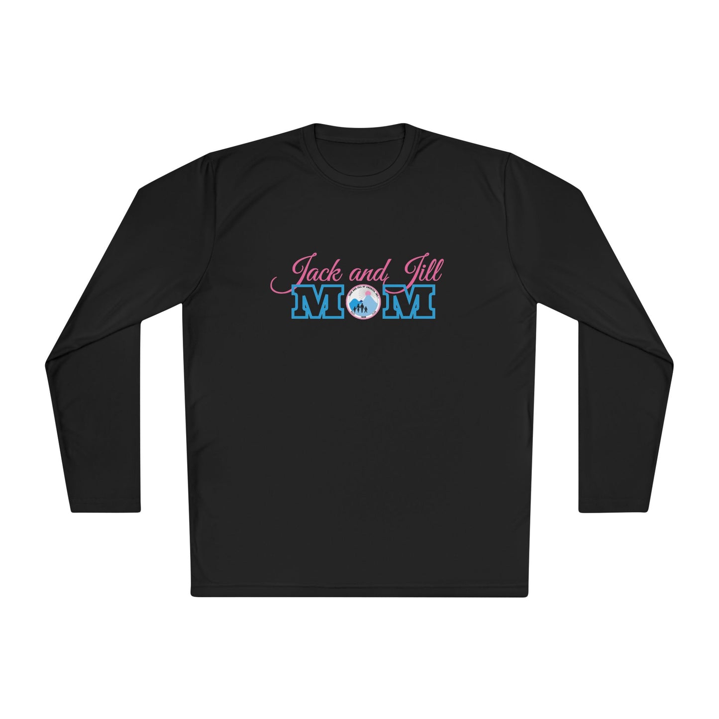 Jack and Jill Mom -  Unisex Performance Long Sleeve Shirt - Pink and Blue