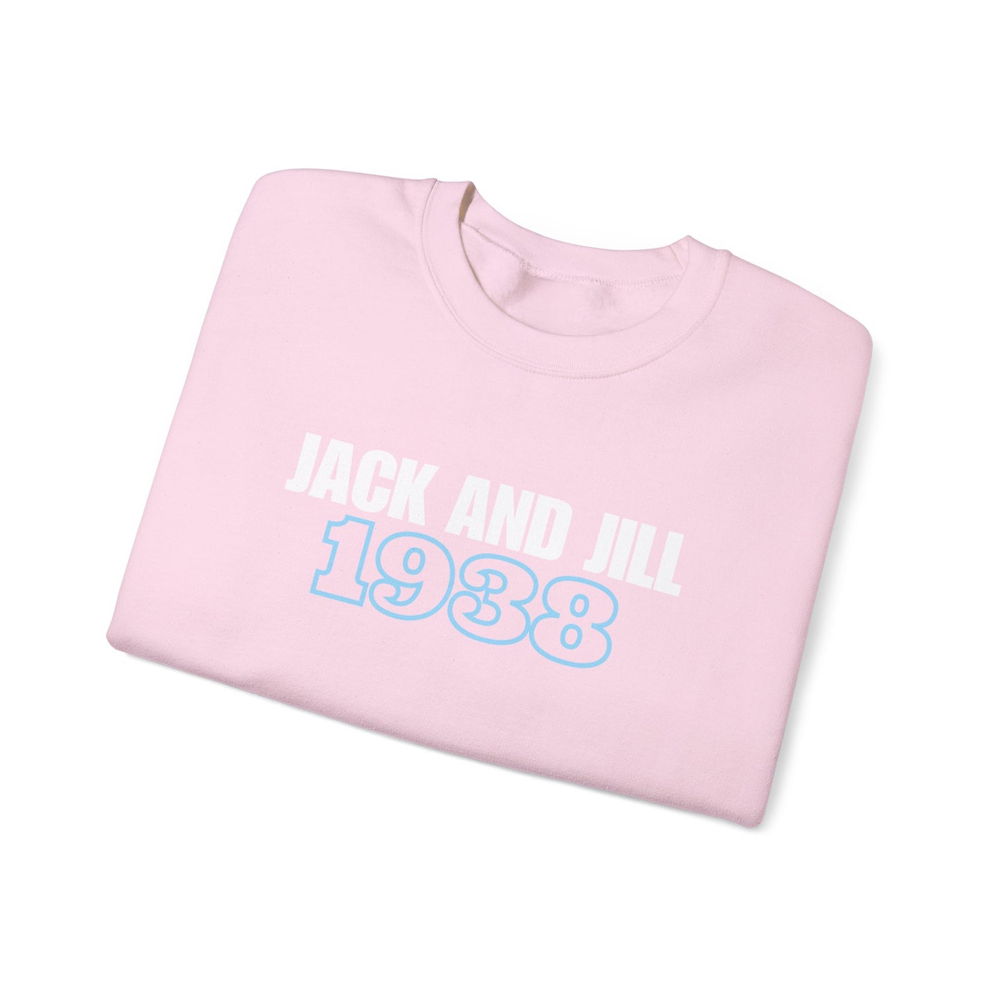 Jack and Jill 1938 Crewneck - White & Blue