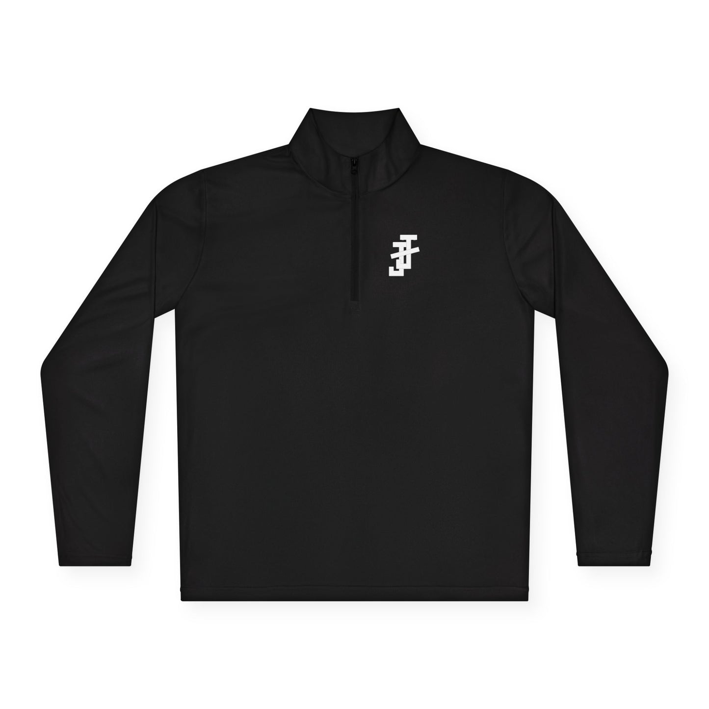 Jack and Jill Collar Unisex 1/4-Zip - White JJ - EMBROIDERED
