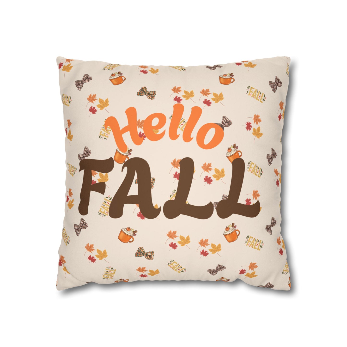 Spiced Faux Suede Pillow – Cozy Fall Decorative Accent