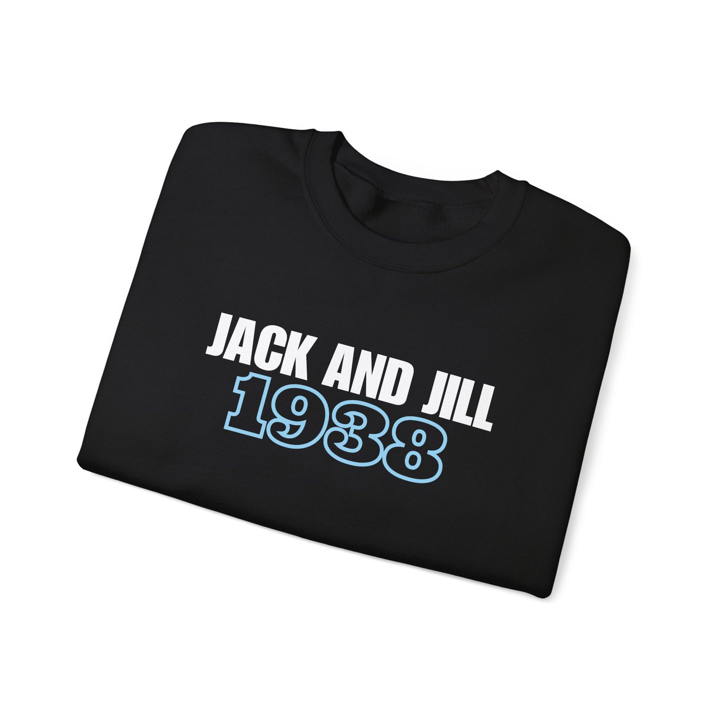 Jack and Jill 1938 Crewneck - White & Blue
