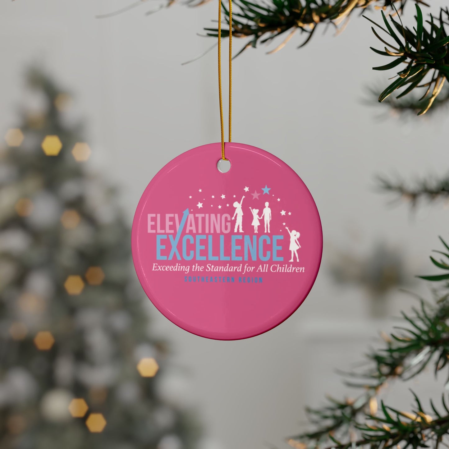 Elevating Excellence Jack and Jill Ceramic Ornament