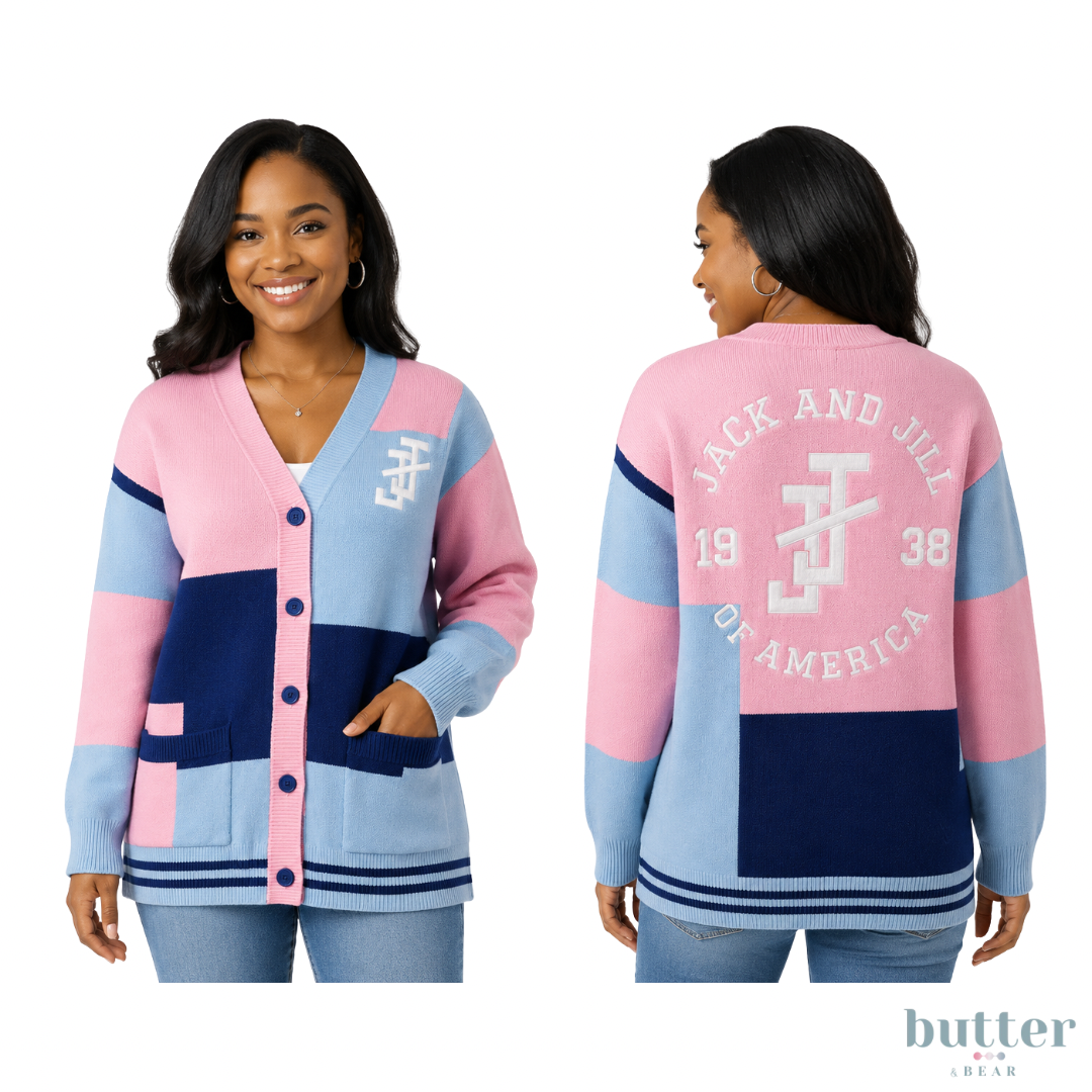 Jack and Jill Oversized Color Block Cardigan