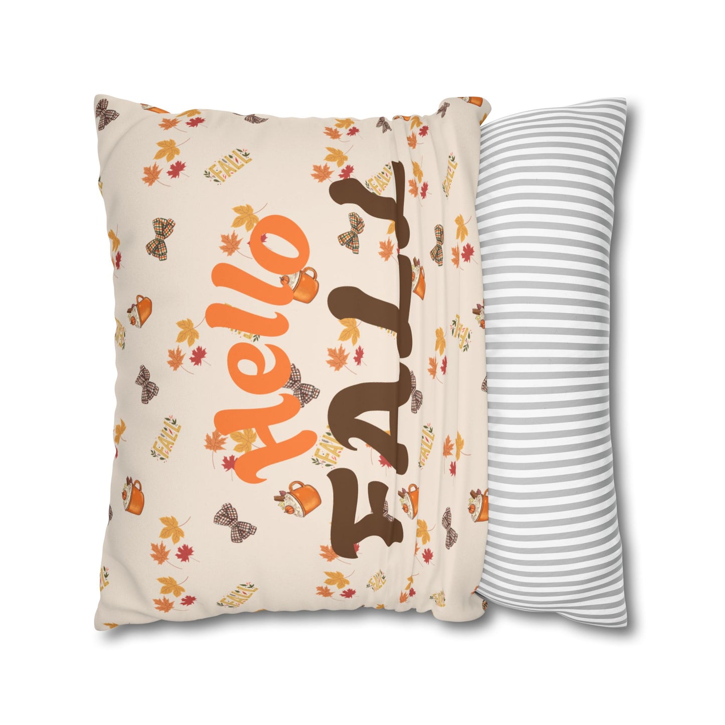 Spiced Faux Suede Pillow – Cozy Fall Decorative Accent