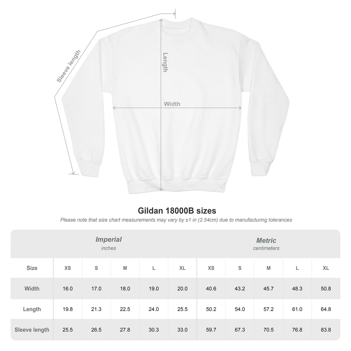 Jack and Jill Youth Sweatshirt - White JJ Circle