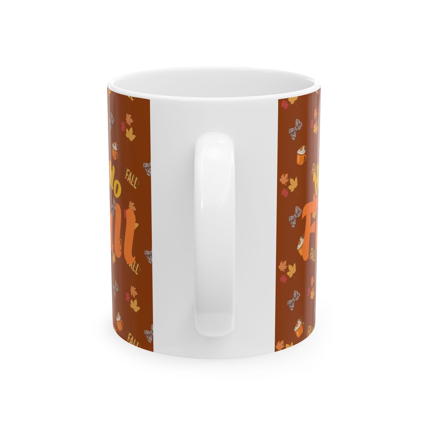 Spiced Latte Fall Ceramic Mug – Cozy Coffee & Tea Cup