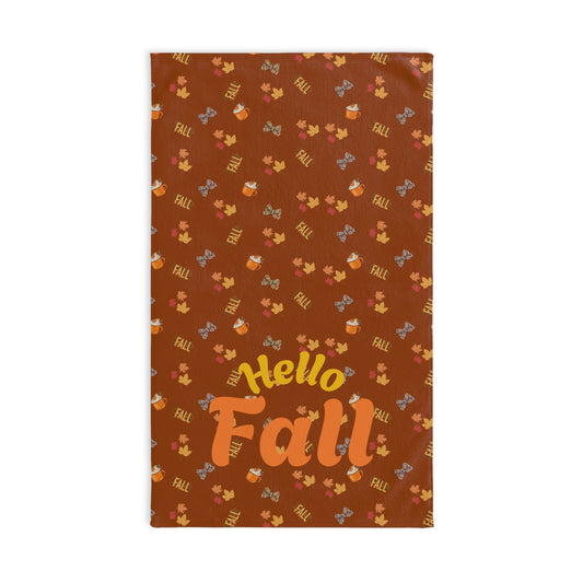 Spiced Latte Hand Towel – Autumn Kitchen & Bathroom Seasonal Décor