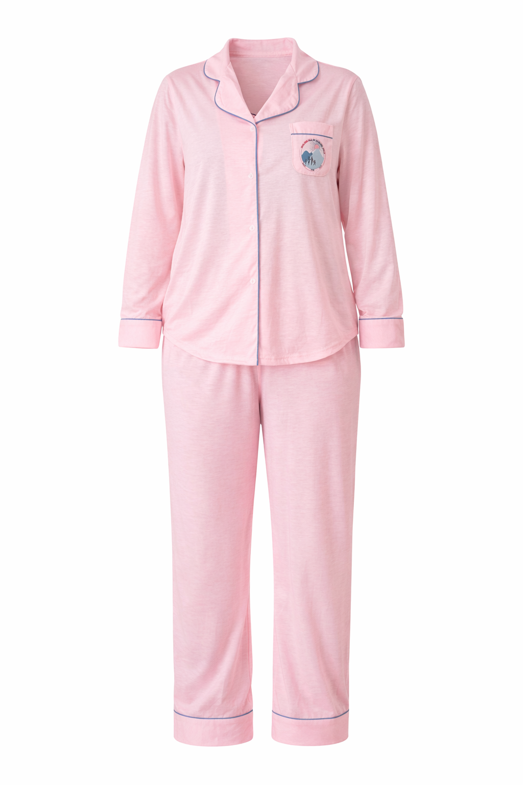 Jack and Jill Classic Pajamas - Pink - Crest