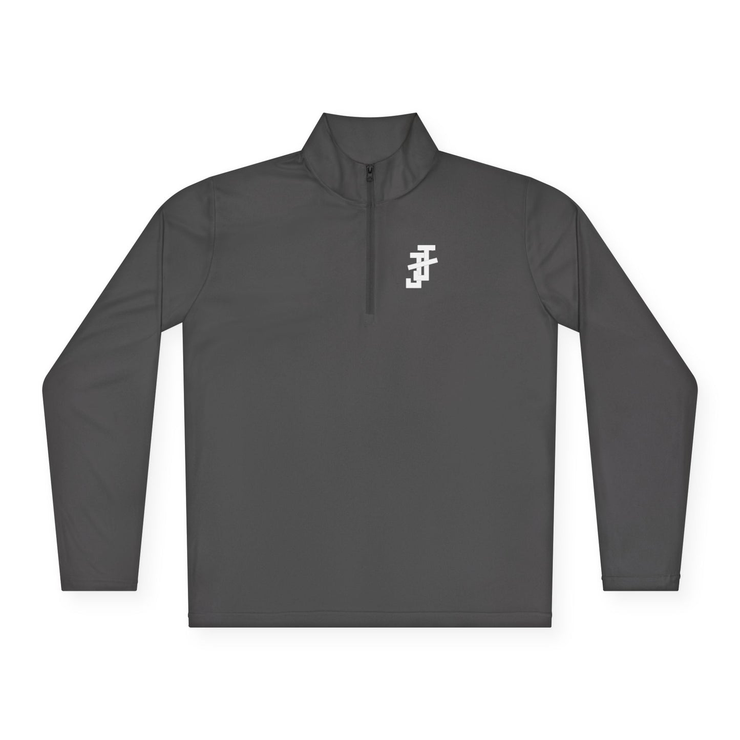 Jack and Jill Collar Unisex 1/4-Zip - White JJ - EMBROIDERED