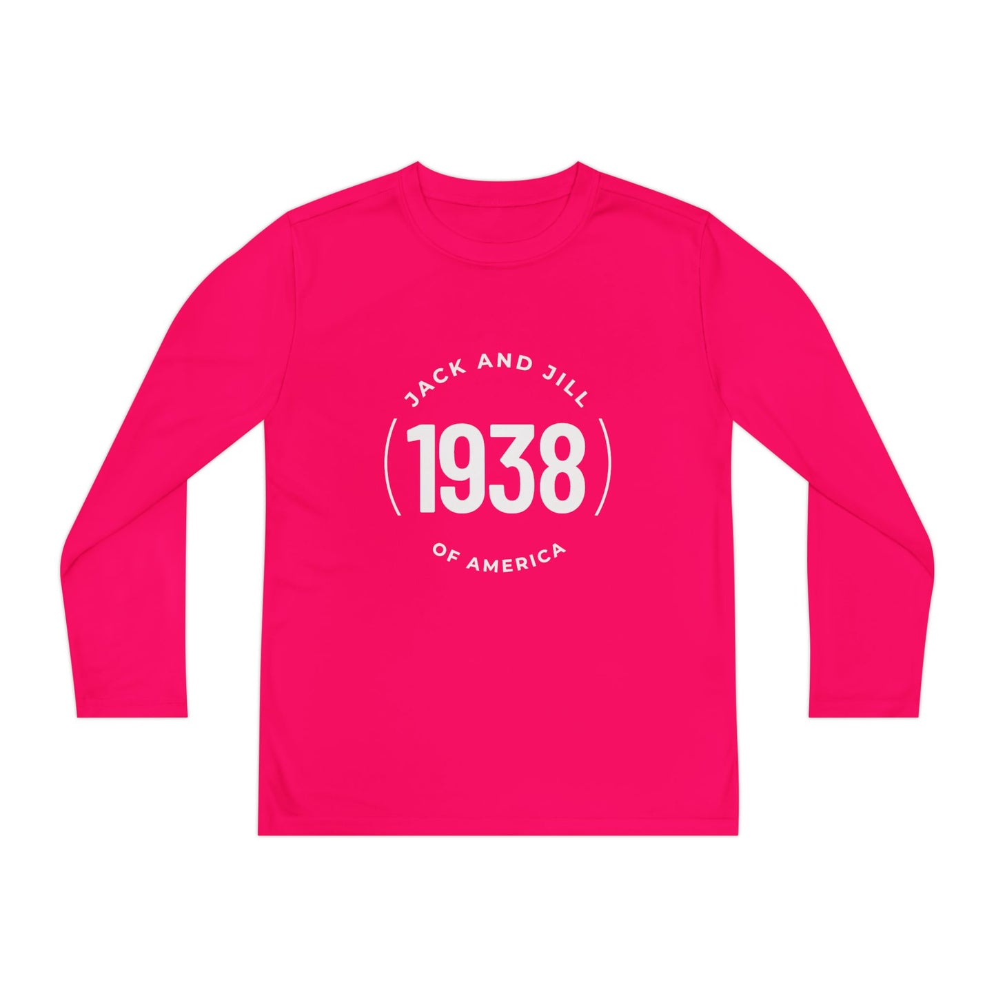 Jack and Jill YOUTH Long Sleeve Tee - 1938 Circle White