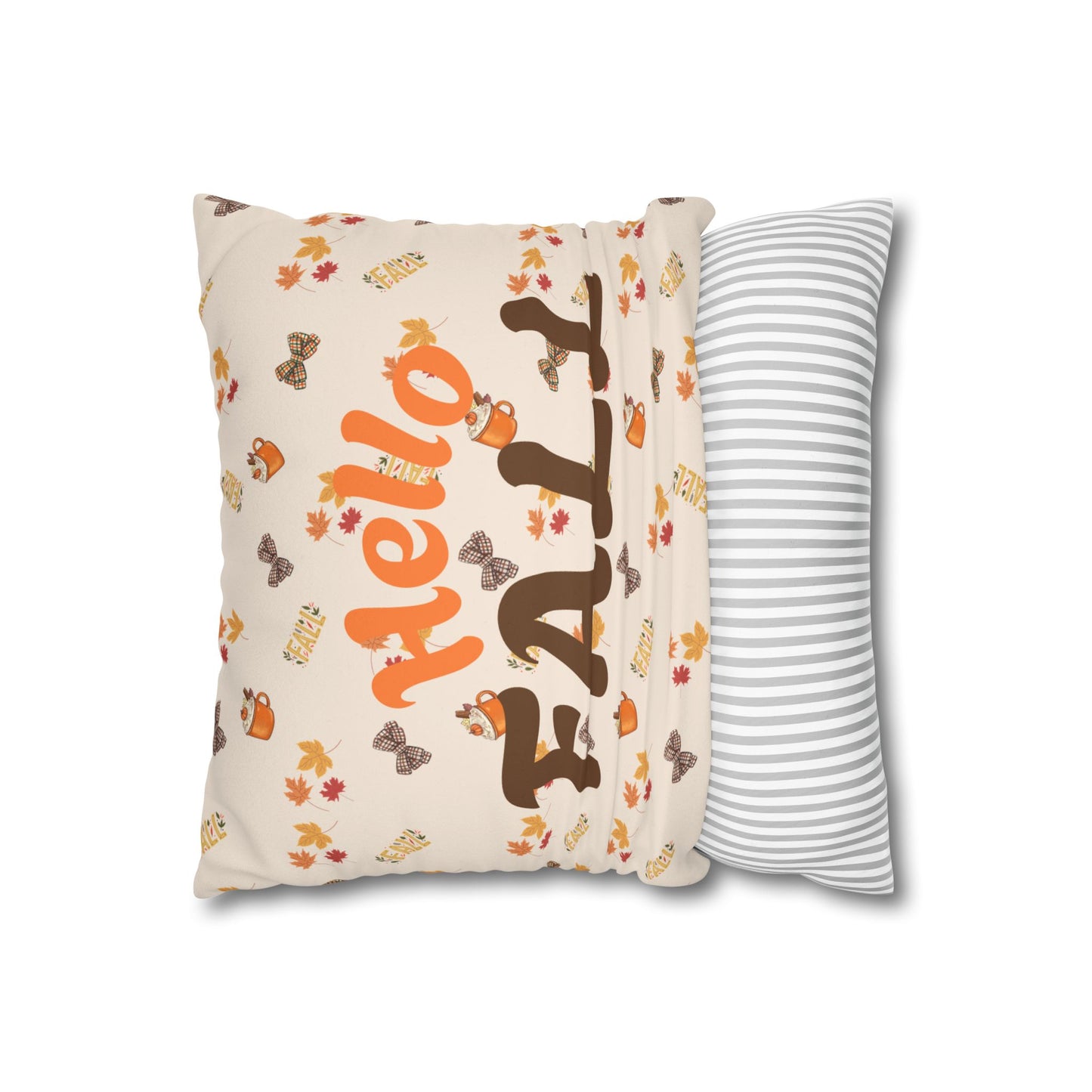 Spiced Faux Suede Pillow – Cozy Fall Decorative Accent